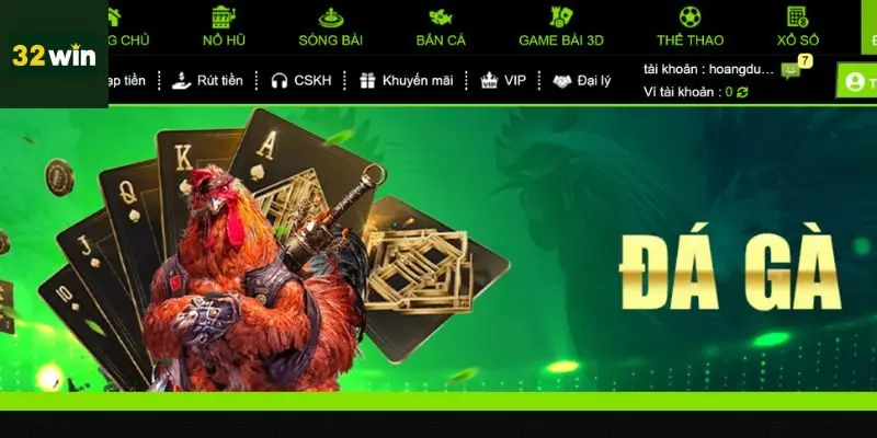Đá Gà Online - Hình Thức Được Yêu Thích Nhất 32win