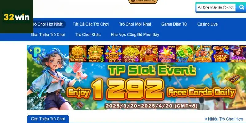 Sảnh TP 32win - Đỉnh Cao Giải Trí Trực Tuyến