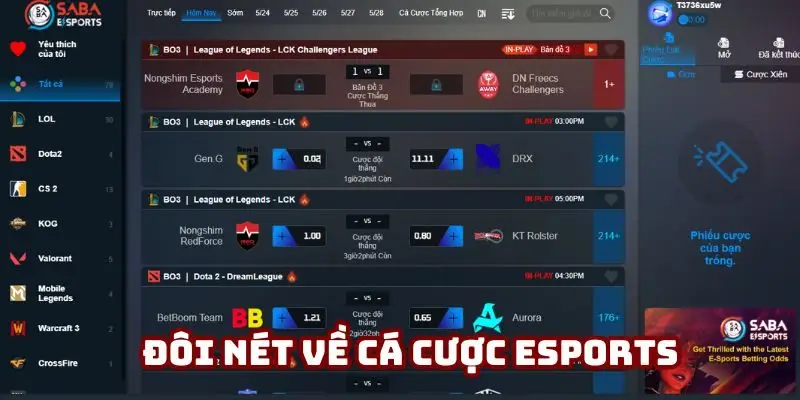 Giới thiệu về cá cược Esports 32WIN