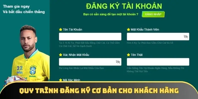 Quy trình đăng ký cơ bản cho khách hàng